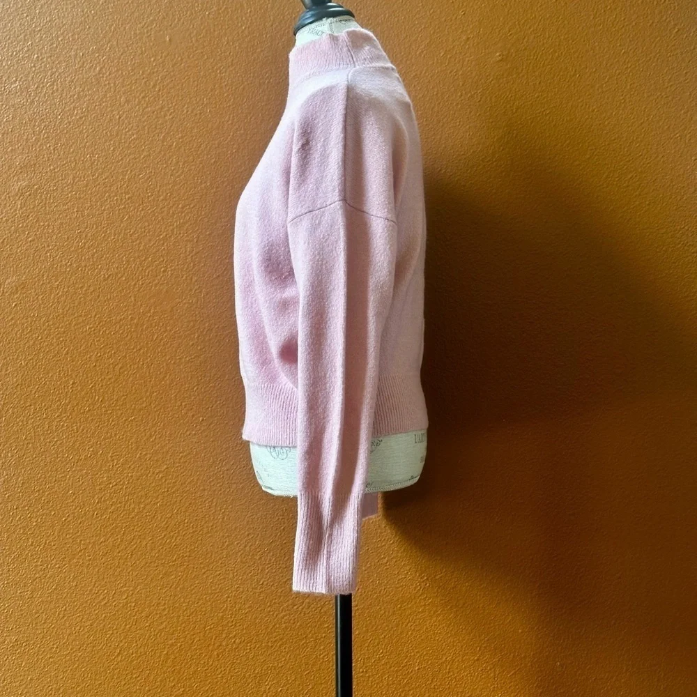 Sophie Rue High Neck Pink Sweater Size Medium New With Tags!